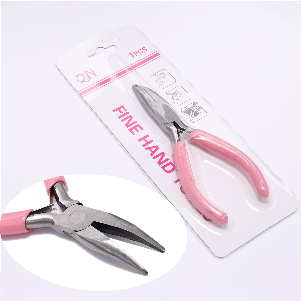 Curved nipple pliers