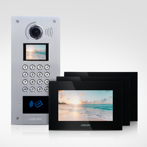 Modello 10 outdoor station-cina building citofono fornitori con guscio in metallo chiavi meccaniche da 4.3 pollici monitor campanello - Product Image 5