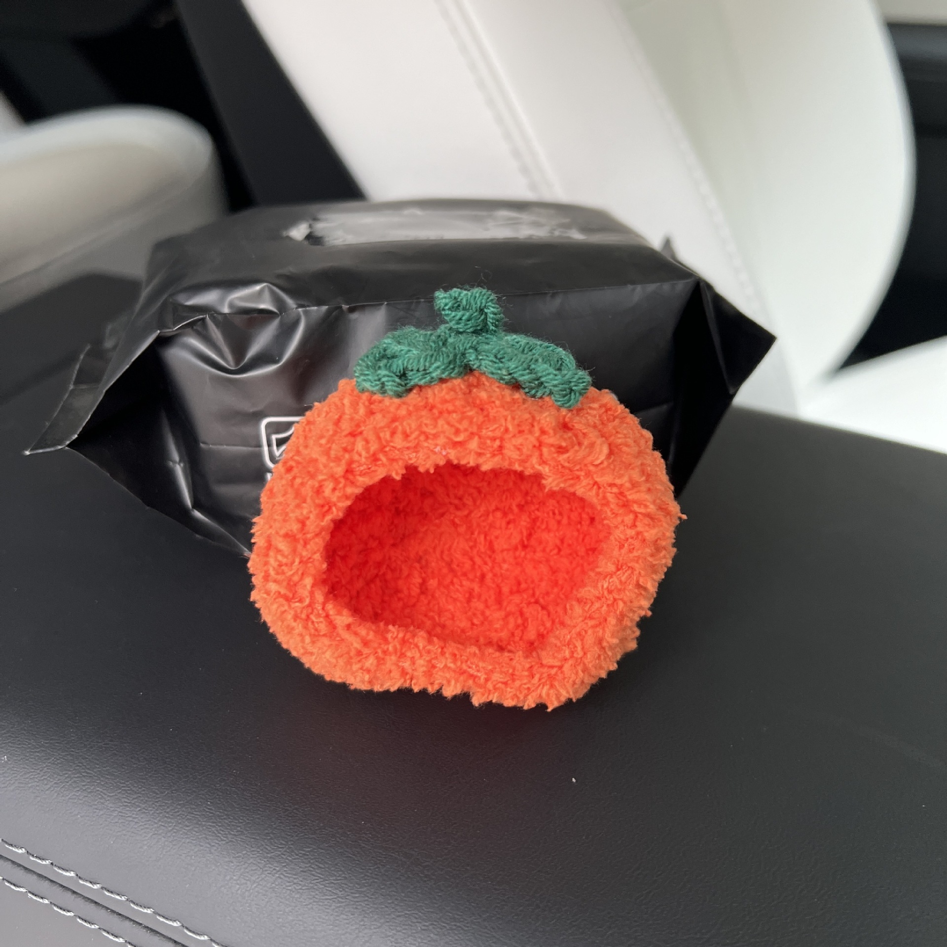 Orange persimmon headgear