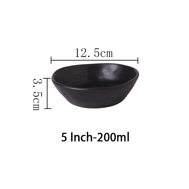 Bols noirs de 5 pouces
