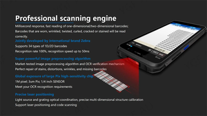 Android 14 Colector DE DATOS 5,5 pulgadas IP67 Lector de código QR 2D de mano resistente Escáner de código de barras industrial Bluetooth NFC GPS OTG PDAs - Product Image 2