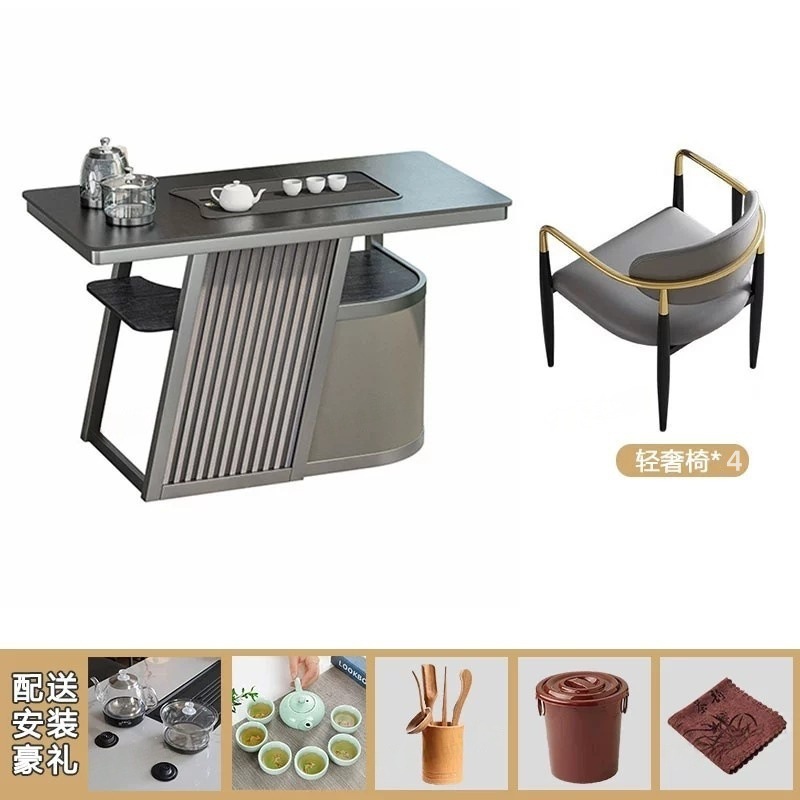 Tea table and light luxury chairs *4