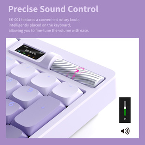 106 Phím Cấu Hình Thấp Cơ Khí Kỹ Thuật Số Âm Lượng Màn Hình Scroll RGB Không Dây Ergonomic Bàn Phím Và Chuột Với Cổ Tay Và Lòng Bàn Tay Phần Còn lại - Product Image 5