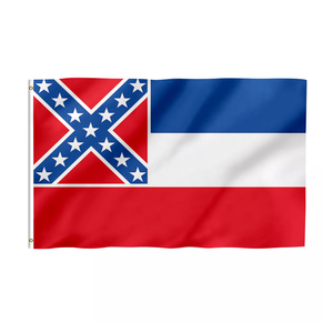 Promotional 3x5ft <strong>Mississippi</strong> Flag 100% Polyester Customizable Screen Printing for School Use Any Logo - Product Image 2