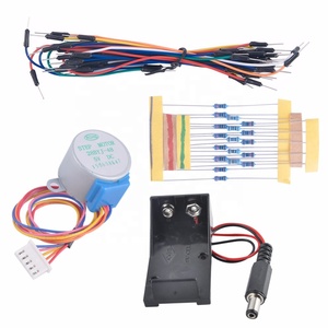 Elektronik Arduino için başlangıç seti, MCU kurulu 1602 LCD Motor sürücü Breadboard dirençler LEDs potansiyometre tel seti