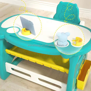 Çocuk ayarlanabilir yükseklik çizim bebek öğrenme sandalye ve masa seti yürümeye başlayan masa ve sandalyeler çocuk masa ve sandalye seti - Product Image 5