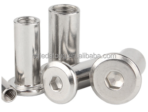 DIN 985 Stainless Steel Flat Head Hex Socket Furniture Connector Bolts and <strong>Sleeve</strong> Barrel Cap <strong>Nuts</strong> <strong>M3</strong> M4 M5 Furniture Splint <strong>Nuts</strong>