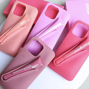 <strong>Rhode</strong> Lip Gloss Inspired Silicone Phone Case Stylish Protective Design for Phone 16pro <strong>max</strong> 15 14 13 Support Custom Logo Colors