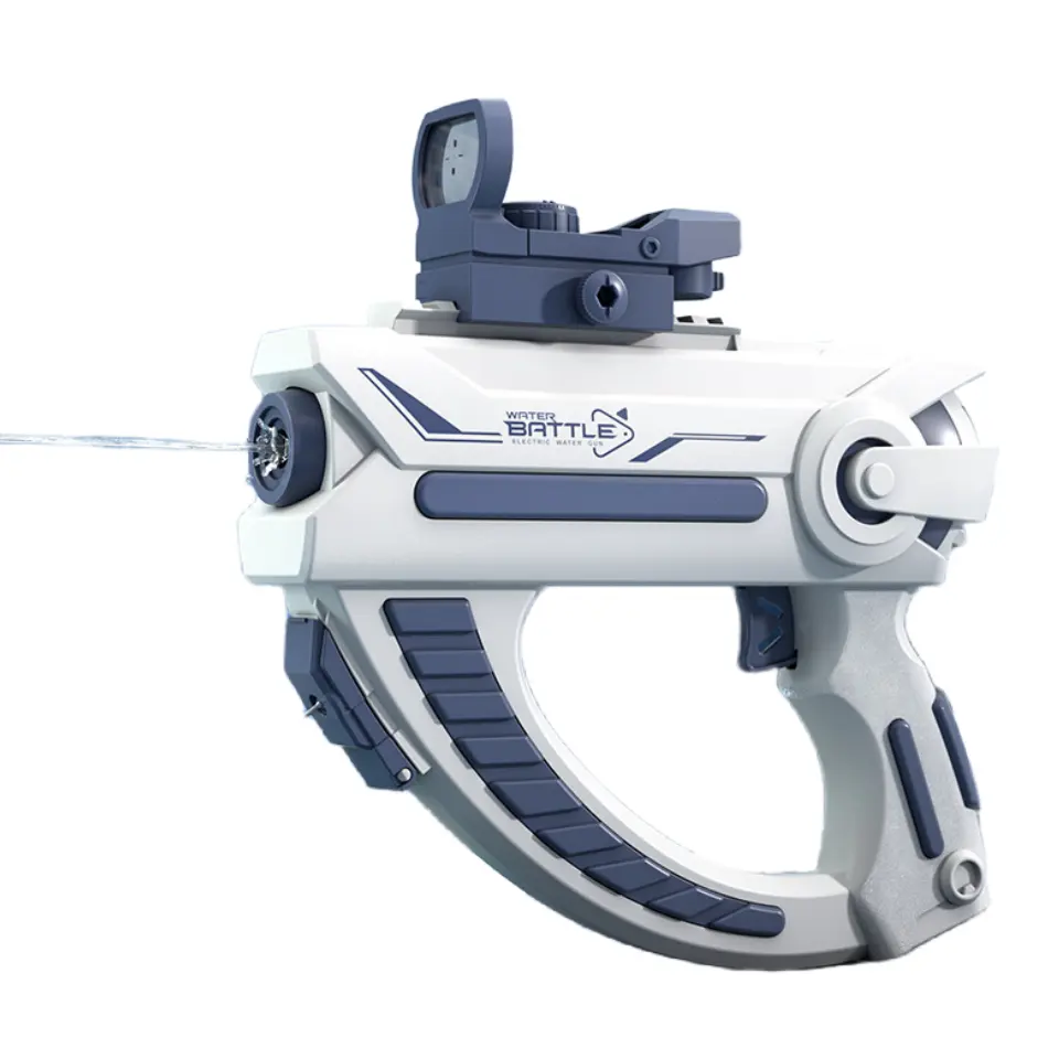 Pistola de água elétrica automática Allogogo 2024, pistola de água elétrica para crianças, brinquedo espacial, alimentada por bateria, para uso infantil