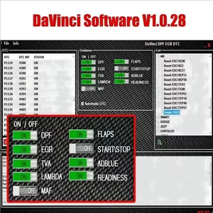 Davinci 1.0.28 PRO Software Support Win 7/10/11 Davinci 1.0.30 Funktioniert mit K-ESS / K-TAG ECU Programming Chip Tuning Software