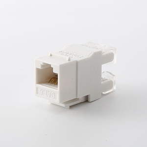 原始设备制造商以太网白色RJ45 180度UTP短体6号8P8C网络梯形插孔6号 - Product Image 4