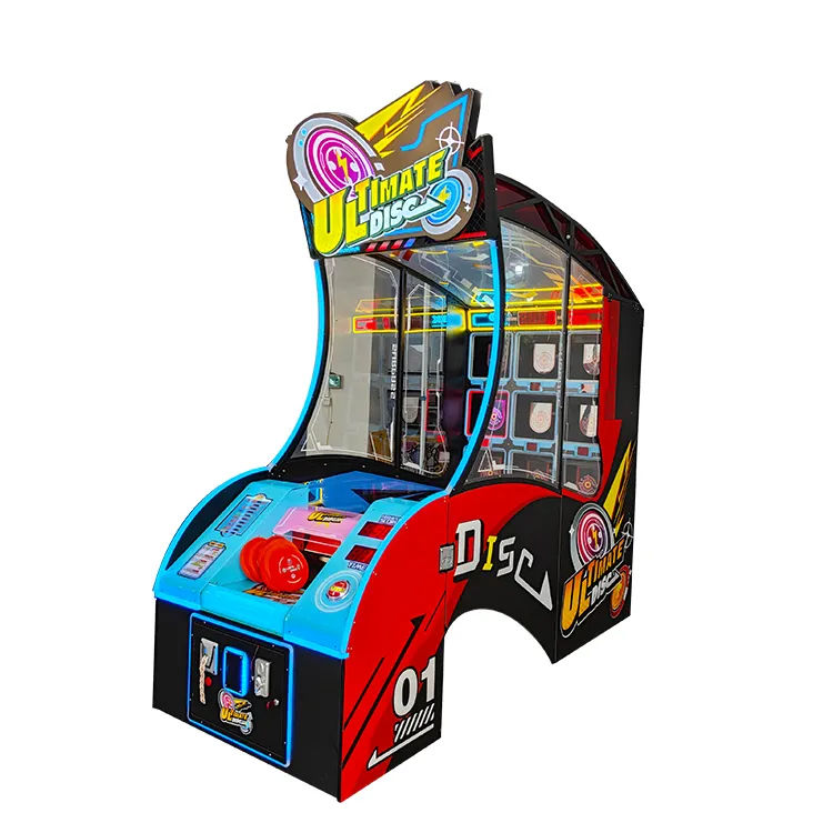 Venta caliente Juegos de carnaval que funcionan con monedas Ultimate Disc Lottery Game Machine Tickets Redepmtion Machine