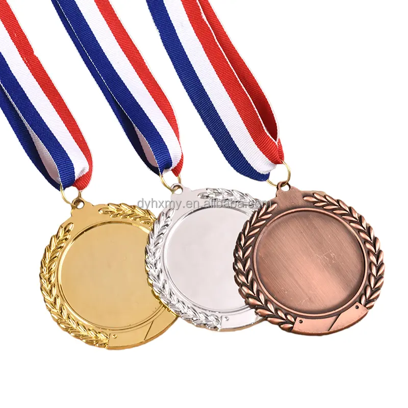 Medalhas personalizadas de futebol, medalhas e troféus em branco para corrida, taekwondo, metal e ouro, medalhas esportivas personalizadas