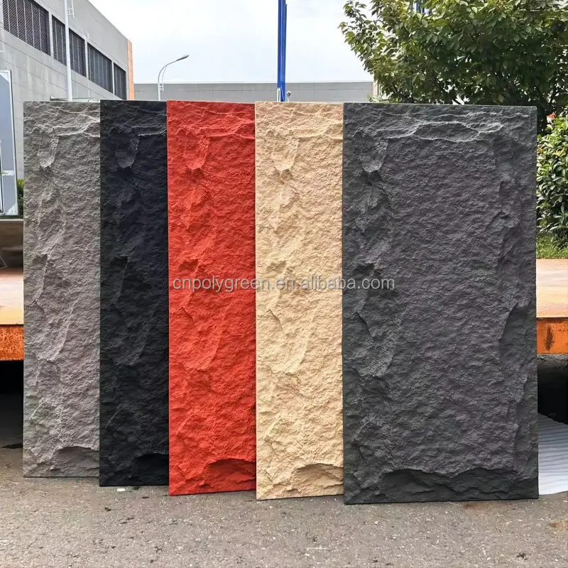 wall panels pu 3d rock stone waterproof