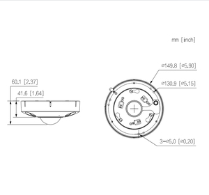 Dahua Brand IPC-EBW81242-AS-S2 1.85mm Intrusion People Counting Heat Map 12 MP IR Fisheye WizMind Network <strong>Camera</strong> Ready to Ship - Product Image 5