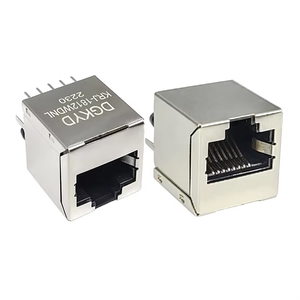 Çin tedarikçisi 180 derece 10 PIN Cat6 arayüzü Jack 1000BASE-T fiş yüksek kaliteli Jack RJ45 Ethernet konektörü - Product Image 1