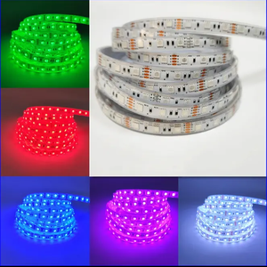 Akıllı açık su geçirmez LED şerit işıklar 220V RGB 5050 60/72/96LED metre başına PVC vücut 12V giriş dekor için App kontrolü - Product Image 2