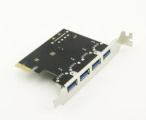 Express USB3.0 PCI-e 1x 4 3.0至PCI端口卡转换器USB控制器适配器 - Product Image 3