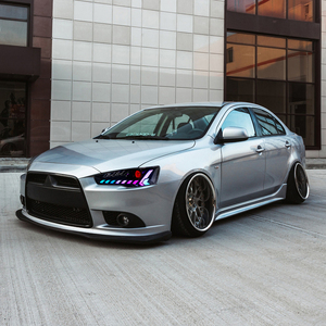 A145-RGB xe đèn pha cho Mitsubishi Lancer EVO Đèn pha 2008-2025 <span class=keywords><strong>LED</strong></span> projetor Đèn pha ban ngày Chạy ánh sáng - Product Image 6