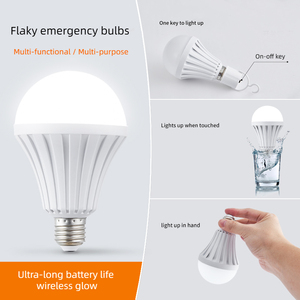Süper parlak B22 E27 5W - 12W enerji tasarrufu LED akıllı şarj edilebilir acil durum ışığı pille çalışan Led ampul - Product Image 4
