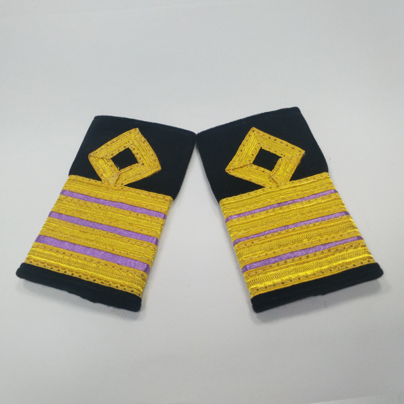 Sailor King Purple Fringe Four-Bar Epaulet