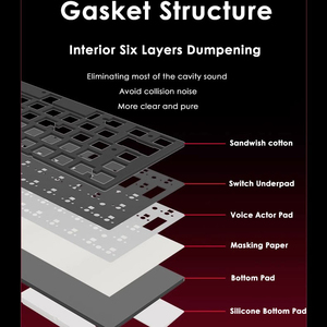 Teclado de disparo rápido Efecto Hall Controlador basado en la web Interruptores magnéticos de precisión de 0,01mm Teclado de computadora para juegos 63 teclas - Product Image 3