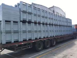 Caja de paletas de plástico sólido, reciclable, reutilizable, de la mejor calidad, contenedores a granel de frutas, contenedor de paletas de plástico grande con ruedas - Product Image 6