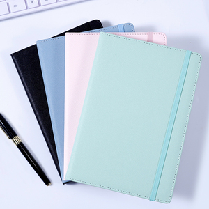 Wholesale <strong>Custom</strong> A5 B6 with <strong>Elastic</strong> <strong>Strap</strong> Pu Office <strong>Notebook</strong> Diary Notepad Note Book PU Leather <strong>Notebook</strong> - Product Image 2