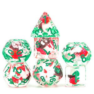 DND zar seti çokyüzlü kiraz BlossomTransparent zar D ve D zar dundunand Dragons için RPG masa - Product Image 5