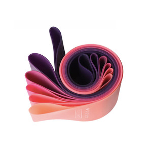 Color Rosa logotipo personalizado 5 bandas de ejercicio de entrenamiento de gimnasio de yoga mini bucle sin látex elástico - Product Image 5