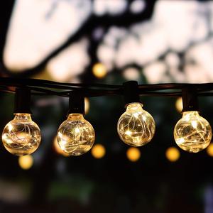 Außen lichterketten RGBW-Musik funktion Fern gesteuertes Außen lichterketten Mehrfarbiges wasserdichtes dimm bares LED-Lichterkette licht - Product Image 1