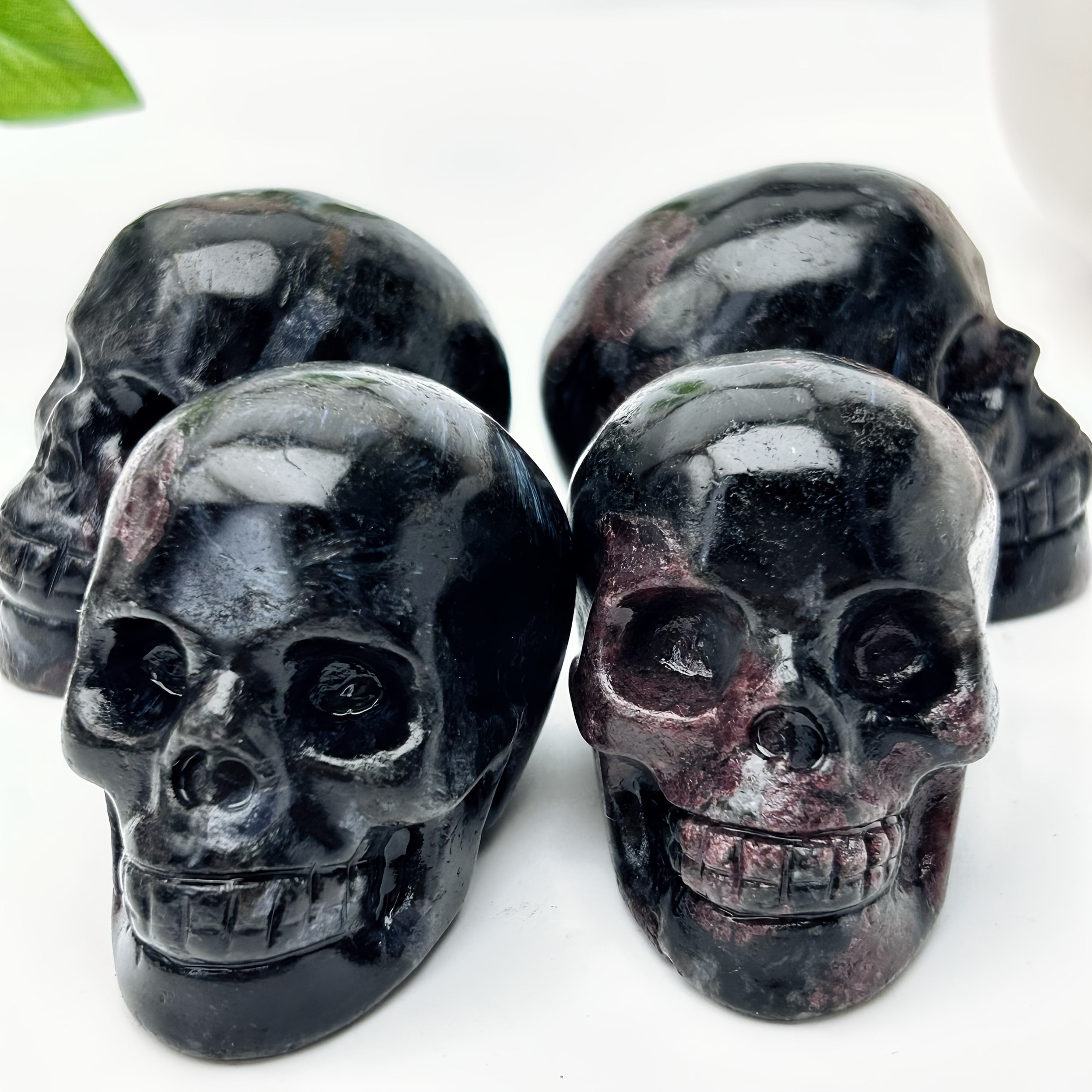 หัวกะโหลกออบซิเดียนสีแดง