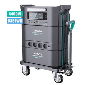 Sorein 3Kwh太阳能发电机便携式5Kva 10000瓦5000瓦功率10Kw 1500瓦3600瓦3840Wh可堆叠站免费送货