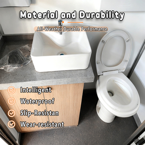 مرحاض محمول موثوق به كابينة للحديقة الخارجية من الفولاذ المقاوم للصدأ ، مرحاض متنقل ، خدمة تأجير متحدة - Product Image 2