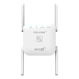 PIX-LINK 2025 porta di rete Gigabit amplificatore di segnale WiFi Dual-Band 5G Expander con WIFi 6 ripetitore Secure WEP cifratura