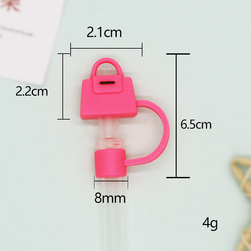 bolso rojo rosa 8mm