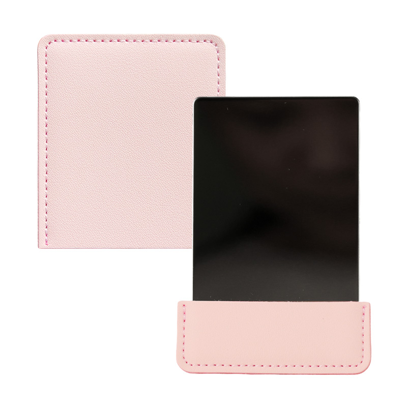 Pink PU Leather Mirror