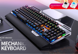 Teclado ergonómico K100 Teclado de 104 teclas Una nueva generación de Teclado mecánico con botón giratorio - Product Image 6