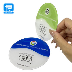 Tamaño personalizado programable a prueba de agua RFID epoxi NFC menú etiquetas pegatina 13,56 MHz frecuencia Variable código QR para anuncios de pago - Product Image 5