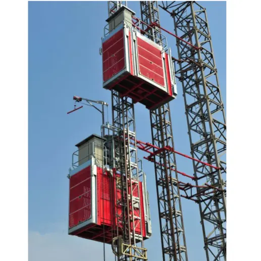 Sc200  single cage  Construction Hoist with New Motor and Gearbox