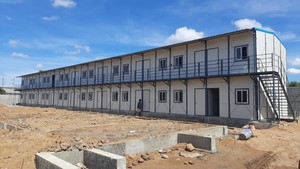 Hızlı teslimat kaliteli k-şekilli prefabrik ev geçici ofis binaları işçiler konaklama modüler K tipi ev - Product Image 6