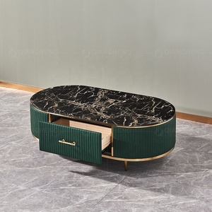 Trung Quốc Kung Fu Trà Xanh Bảng Gỗ Ấm Trà Thiết Kế Hiện Đại Vàng Thép Không Gỉ Buổi Chiều Đá Cẩm Thạch Bàn Trà - Product Image 1