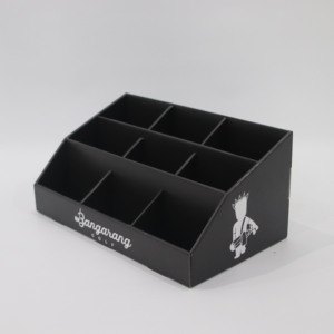 Caja de exhibición de cartón con divisor Estante de exhibición de papel personalizado Unidad de estante Mostrador Soporte de exhibición de papel - Product Image 1