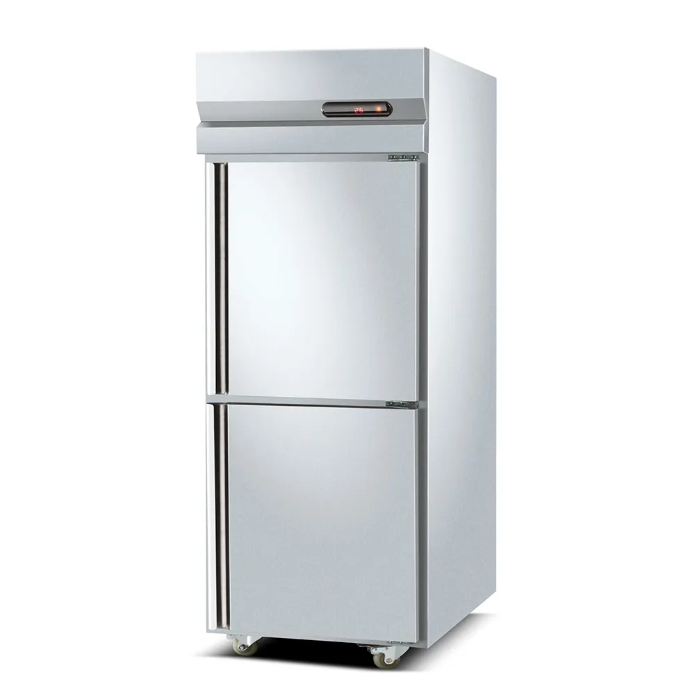 Congelador de mesa de trabajo refrigerado Refrigerador Congeladores para carne Acero inoxidable Refrigeración por aire 220V 50HZ R290 R404