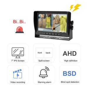 Truck 7 Inch Waterproof Monitor AHD Rear View Car <strong>Reverse</strong> Camera Bus <strong>Wireless</strong> DVR Camera <strong>System</strong> Night View Vehicle <strong>System</strong> - Product Image 2