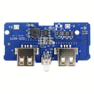 5V 2Aパワーバンク充電器モジュール充電回路基板ステップアップ電源モジュール2AデュアルUSB出力1A入力 - Product Image 4