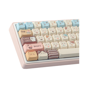 TYRIXKI PBT <span class=keywords><strong>Custom</strong></span> Keycaps 142 teclas bonito mar sal gato perfil cereja Gateron MX interruptores tintura-sublimação teclados mecânico para