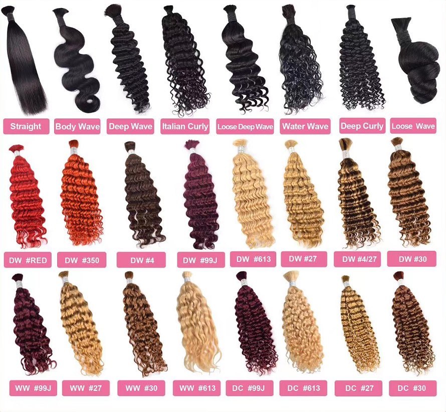 Cheveux humains en vrac