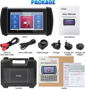 XTOOL Inplus IP616 Full System Diagnostic Tool Build-in CAN FD Auto VIN Automotive Scanner Key <strong>Programming</strong> - Product Image 6