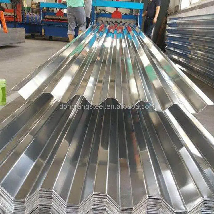 Vente en gros de tôle ondulée pour toiture en métal DX51D DX52D zinc galvanisé tôle gi pour toiture en acier ondulé de calibre 20 à vendre